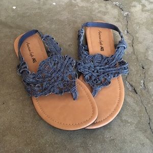 American Eagle Crochet Sandals